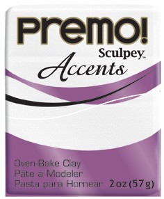 premo! Sculpey Accents -- Frost White Glitter -- 2 oz