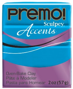 premo! Sculpey Accents -- Blue Translucent  -- 2 oz