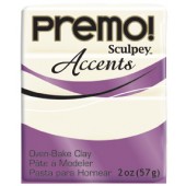 premo! Sculpey Accents -- White Translucent -- 2 oz