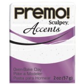 premo! Sculpey Accents -- White Granite -- 2 oz