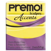 premo! Sculpey Accents -- Yellow Translucent -- 2 oz