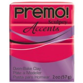 premo! Sculpey Accents -- Red Translucent -- 2 oz